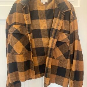 Brixton Black and Tan Utility Jacket